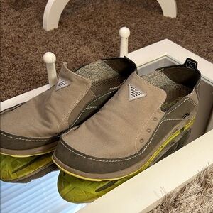 Columbia PFG Men's Slip-On Loafers - Tan and Olive